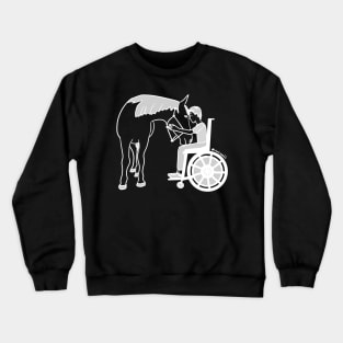 Love my therapy horse 2 Crewneck Sweatshirt